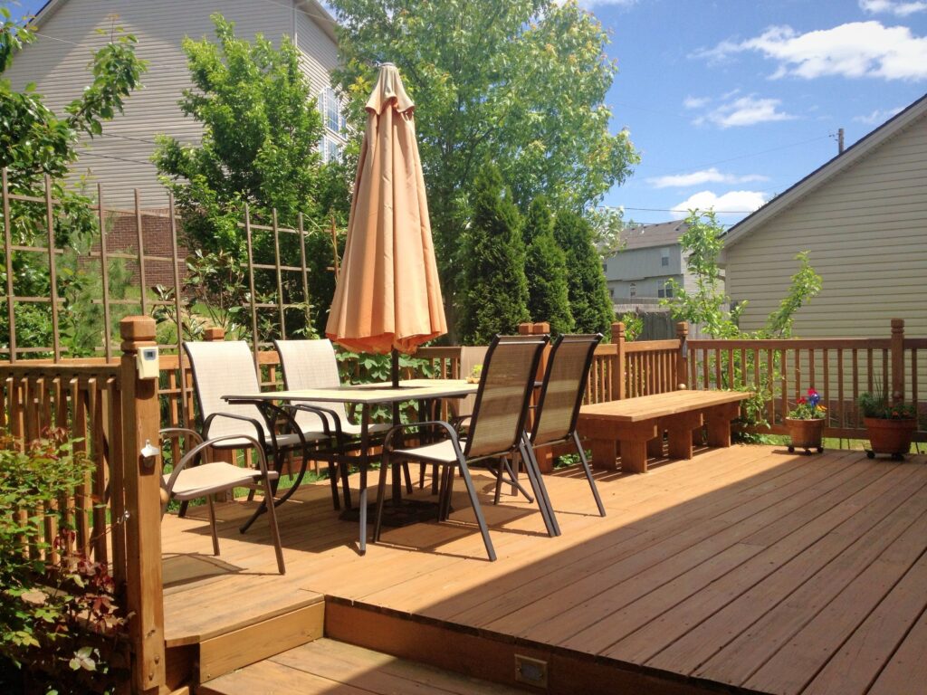 Summer garden and deck pergolas and decking